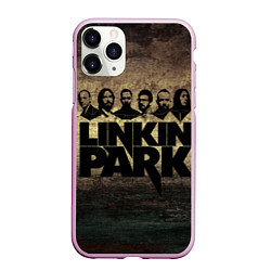 Чехол iPhone 11 Pro матовый Linkin Park Band, цвет: 3D-розовый