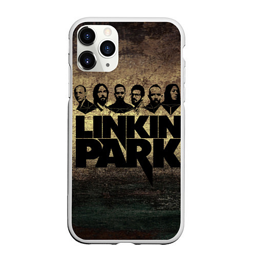 Чехол iPhone 11 Pro матовый Linkin Park Band / 3D-Белый – фото 1