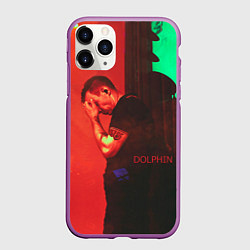 Чехол iPhone 11 Pro матовый Dolphin Pain, цвет: 3D-фиолетовый