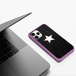 Чехол iPhone 11 Pro матовый Super Star, цвет: 3D-фиолетовый — фото 2
