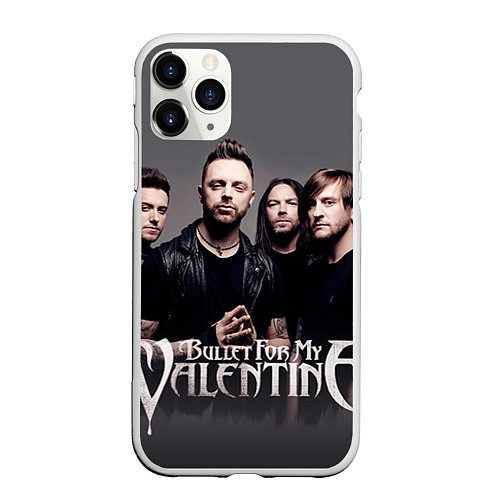 Чехол iPhone 11 Pro матовый Bullet For My Valentine / 3D-Белый – фото 1