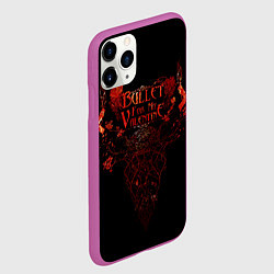 Чехол iPhone 11 Pro матовый Bullet For My Valentine, цвет: 3D-фиолетовый — фото 2
