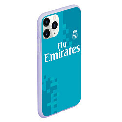 Чехол iPhone 11 Pro матовый Real Madrid, цвет: 3D-светло-сиреневый — фото 2