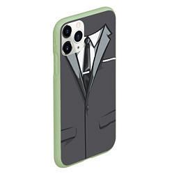 Чехол iPhone 11 Pro матовый Костюм, цвет: 3D-салатовый — фото 2