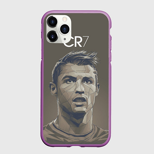 Чехол iPhone 11 Pro матовый CR 07 / 3D-Фиолетовый – фото 1