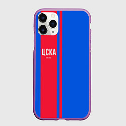 Чехол iPhone 11 Pro матовый ЦСКА Форма, цвет: 3D-фиолетовый