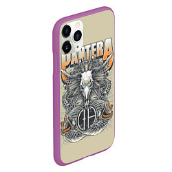 Чехол iPhone 11 Pro матовый Pantera: Wild Goat, цвет: 3D-фиолетовый — фото 2