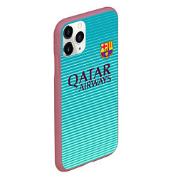 Чехол iPhone 11 Pro матовый Barcelona FC: Aqua, цвет: 3D-малиновый — фото 2