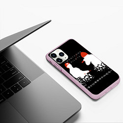 Чехол iPhone 11 Pro матовый TOP: BlurryFace, цвет: 3D-розовый — фото 2