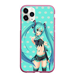 Чехол iPhone 11 Pro матовый Hatsune Miku