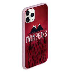 Чехол iPhone 11 Pro матовый Twin Peaks Wood, цвет: 3D-розовый — фото 2