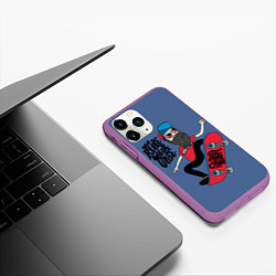 Чехол iPhone 11 Pro матовый Your Rule Your Life, цвет: 3D-фиолетовый — фото 2