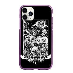 Чехол iPhone 11 Pro матовый Dethklok: Metalocalypse, цвет: 3D-фиолетовый