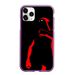 Чехол iPhone 11 Pro матовый Dethklok: Dark Man, цвет: 3D-фиолетовый