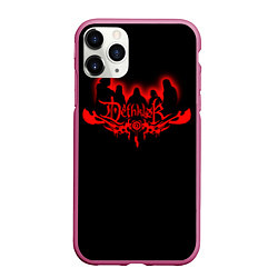 Чехол iPhone 11 Pro матовый Dethklok, цвет: 3D-малиновый