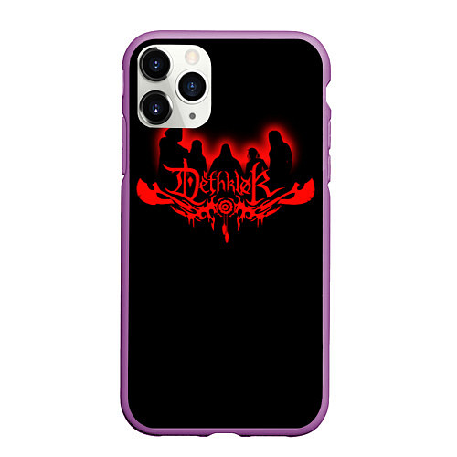 Чехол iPhone 11 Pro матовый Dethklok / 3D-Фиолетовый – фото 1