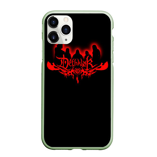 Чехол iPhone 11 Pro матовый Dethklok / 3D-Салатовый – фото 1