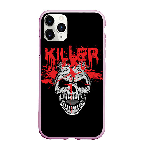 Чехол iPhone 11 Pro матовый Killer / 3D-Розовый – фото 1