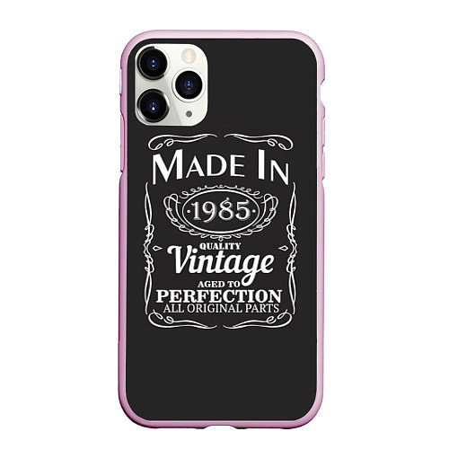 Чехол iPhone 11 Pro матовый Сделано в 1985 / 3D-Розовый – фото 1