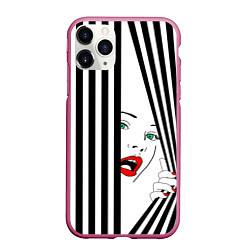 Чехол iPhone 11 Pro матовый Pop art girl