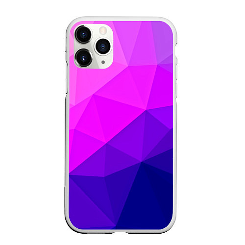 Чехол iPhone 11 Pro матовый Geometrica / 3D-Белый – фото 1