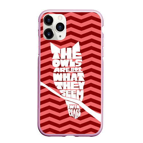 Чехол iPhone 11 Pro матовый Twin Peaks: The Owls / 3D-Розовый – фото 1