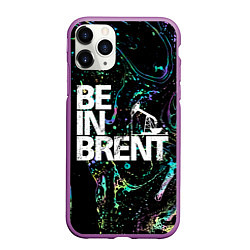 Чехол iPhone 11 Pro матовый Be in brent, цвет: 3D-фиолетовый