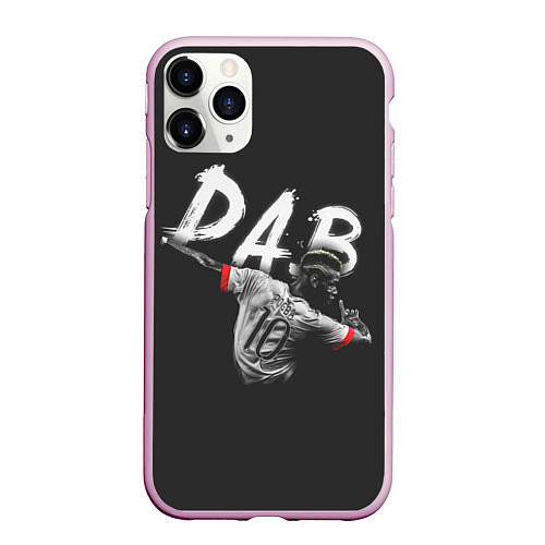 Чехол iPhone 11 Pro матовый Paul Pogba: Dab / 3D-Розовый – фото 1