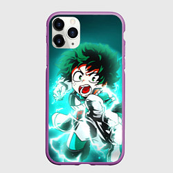 Чехол iPhone 11 Pro матовый Моя геройская академия, цвет: 3D-фиолетовый