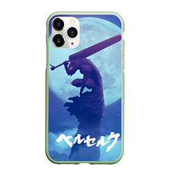 Чехол iPhone 11 Pro матовый Berserk Night, цвет: 3D-салатовый