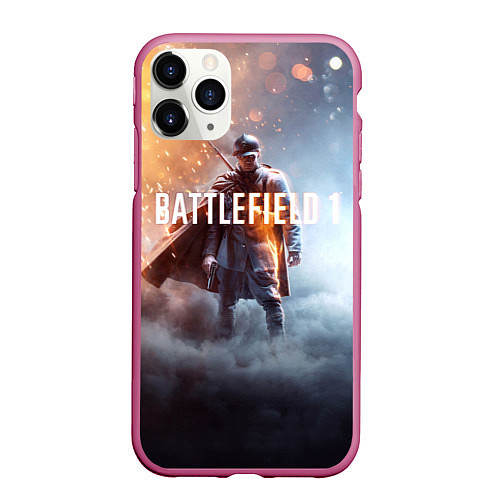 Чехол iPhone 11 Pro матовый Battlefield One / 3D-Малиновый – фото 1