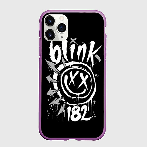 Чехол iPhone 11 Pro матовый Blink-182 / 3D-Фиолетовый – фото 1