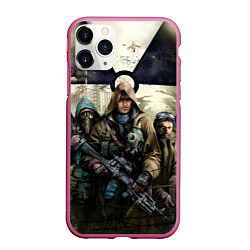 Чехол iPhone 11 Pro матовый STALKER: Radioactive, цвет: 3D-малиновый