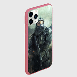 Чехол iPhone 11 Pro матовый STALKER, цвет: 3D-малиновый — фото 2