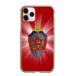 Чехол iPhone 11 Pro матовый КГБ, цвет: 3D-салатовый