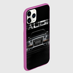 Чехол iPhone 11 Pro матовый Audi Q7 скорость, цвет: 3D-фиолетовый — фото 2