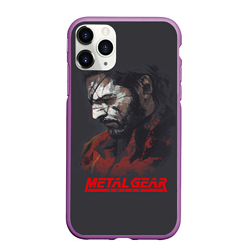 Чехол iPhone 11 Pro матовый Metal Gear Solid / 3D-Фиолетовый – фото 1