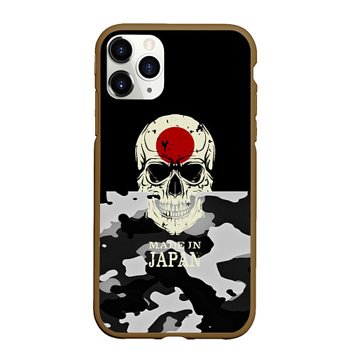 Чехол iPhone 11 Pro матовый Made in Japan / 3D-Коричневый – фото 1