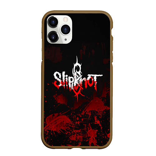 Чехол iPhone 11 Pro матовый Slipknot: Blood Blemishes / 3D-Коричневый – фото 1