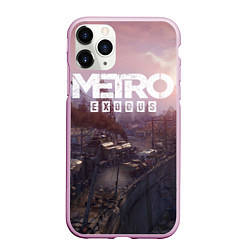 Чехол iPhone 11 Pro матовый Metro Exodus, цвет: 3D-розовый