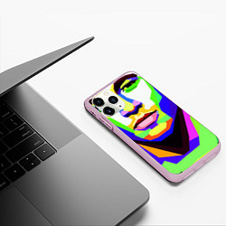 Чехол iPhone 11 Pro матовый Неймар да Силва, цвет: 3D-розовый — фото 2