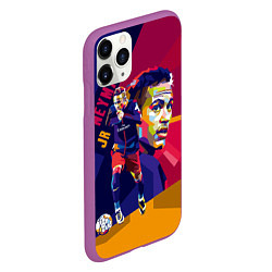 Чехол iPhone 11 Pro матовый Jr. Neymar, цвет: 3D-фиолетовый — фото 2