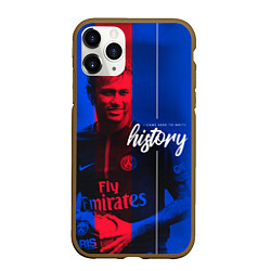 Чехол iPhone 11 Pro матовый Neymar History, цвет: 3D-коричневый