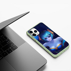 Чехол iPhone 11 Pro матовый Help, цвет: 3D-салатовый — фото 2