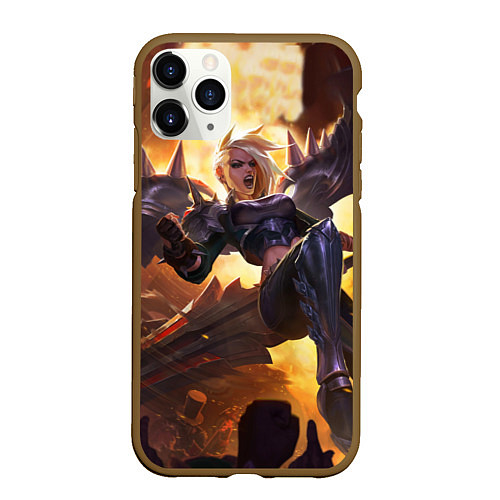 Чехол iPhone 11 Pro матовый Angel / 3D-Коричневый – фото 1