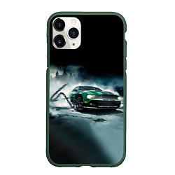 Чехол iPhone 11 Pro матовый Призрачный Ford Mustang