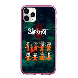 Чехол iPhone 11 Pro матовый Группа Slipknot