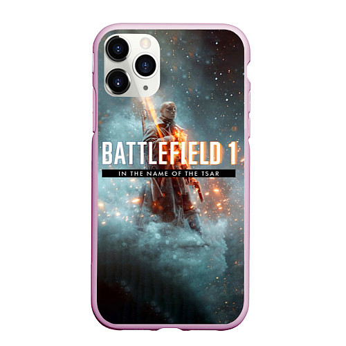 Чехол iPhone 11 Pro матовый Battlefield: In the name / 3D-Розовый – фото 1