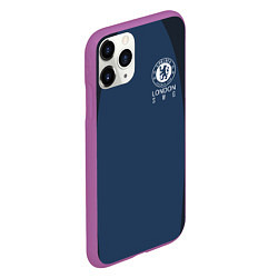 Чехол iPhone 11 Pro матовый Chelsea FC: London SW6, цвет: 3D-фиолетовый — фото 2