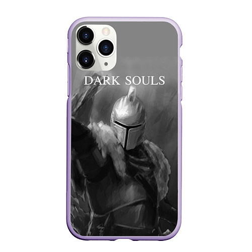 Чехол iPhone 11 Pro матовый Dark Souls / 3D-Светло-сиреневый – фото 1